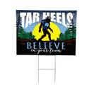 University of North Carolina Yard Sign, Bigfoot