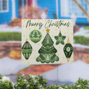Shades of Emerald Yard Sign, "Merry Christmas", 24"x18"