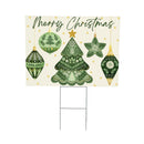 Shades of Emerald Yard Sign, "Merry Christmas", 24"x18"