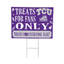 Texas Christian University Yard Sign, Halloween Treats for Fans