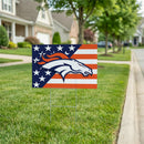 Denver Broncos Stars & Stripes Yard Sign