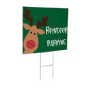 Twas The Night Yard Sign,"Reindeer Parking", 24"x18"