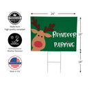 Twas The Night Yard Sign,"Reindeer Parking", 24"x18"