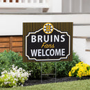 Boston Bruins 2025 Yard Sign, "Fans Welcome"