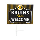 Boston Bruins 2025 Yard Sign, "Fans Welcome"