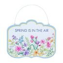 Hop Into Spring Garden Sign, Metal, Printed Hanging Sign, 10", Asst of 4