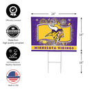 Minnesota Vikings Yard Sign, Patriotic