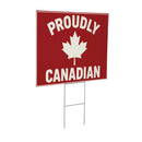 Canada Strong Vintage Yard Sign, "Proudly Canadian", 24"x18"