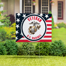 US Marine Corps Veteran Yard Sign