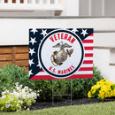 US Marine Corps Veteran Yard Sign