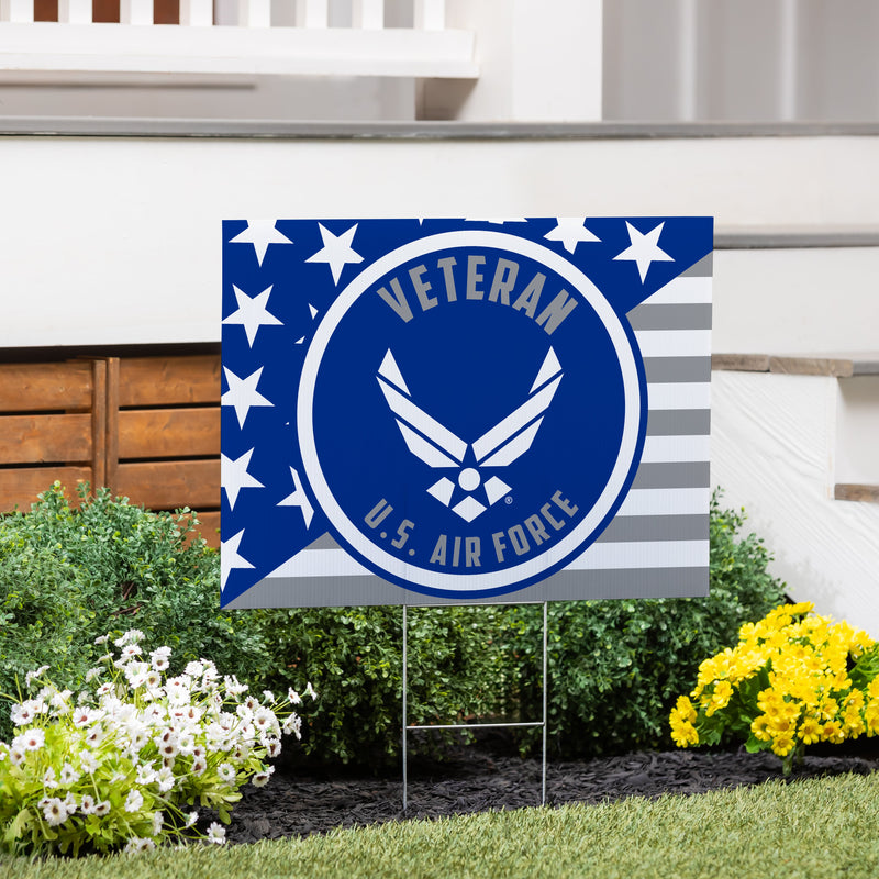 US Air Force Veteran Yard Sign