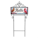 Cardinal Lovers PVC Horizontal Yard Sign, 20"Wx 8"H