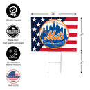 New York Mets Stars & Stripes Yard Sign