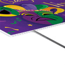 Mardi Gras Yard Sign,"Crazy Krewe Lives Here", 24"x18"