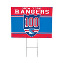 New York Rangers, 100 Anniversary Cororplast Yard Sign