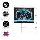 Miami Marlins Yard Sign, Patriotic