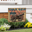 Red White & Bloom Yard Sign with H-Stake, USA 250, 24"x18"