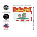 Canada Prince Edward Island Yard Sign with H-Stake, 24"x18"