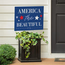 American Classic Stars & Stripes Yard Sign, "America The Beautiful", 24"x18"