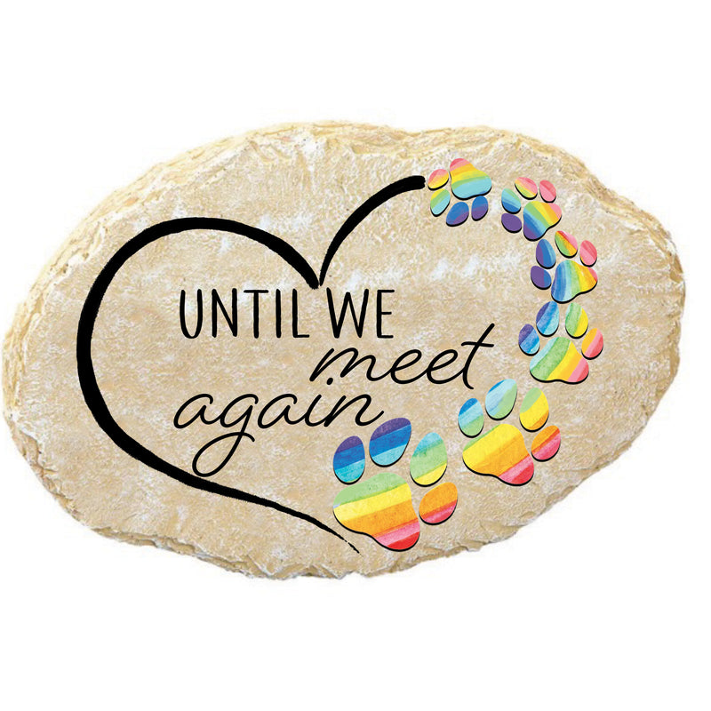 Memorial Garden Stone, Rainbow Bridge Tiding Stone, Asst of 3