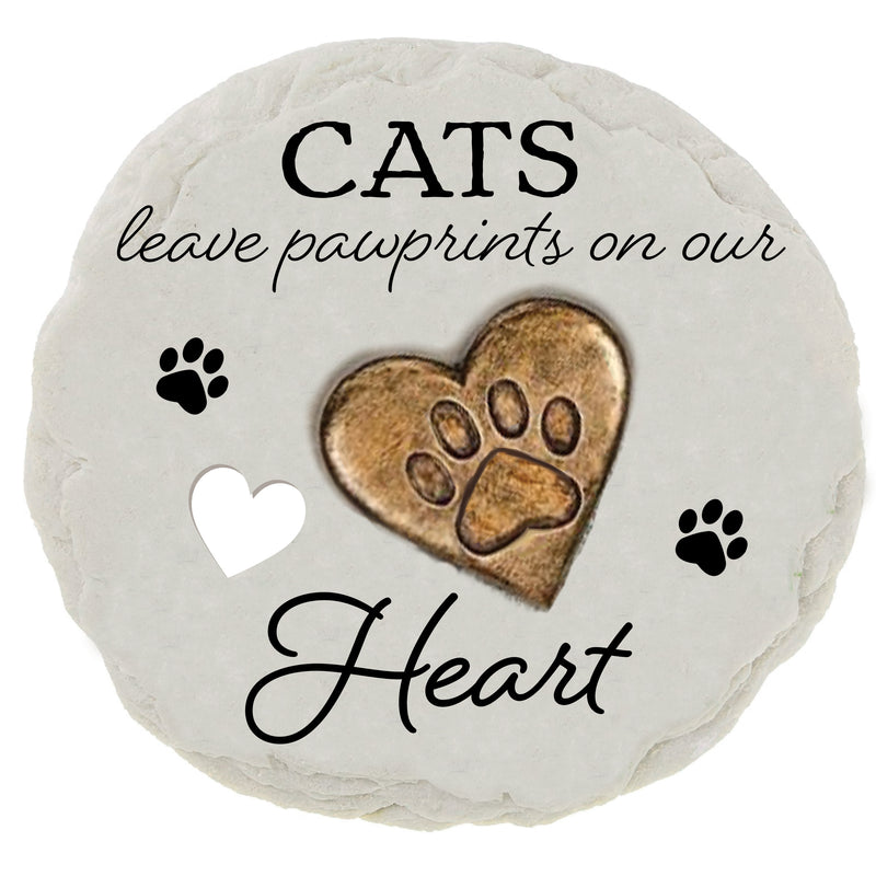 Memorial Garden Stone, Pawprints On Our Hears, Asst of 2