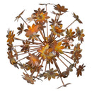 VivaStyle Orb, Metal Floral Starburst and Sunburst, 10"D, Asst of 2