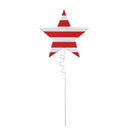 Red, White, & Bloom Garden Stake, Patriotic Star Plant Pick, Set of 48 in Bucket Display