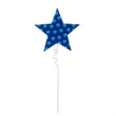 Red, White, & Bloom Garden Stake, Patriotic Star Plant Pick, Set of 48 in Bucket Display