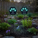 Memorial Garden Stake, GID Metal Memorial Paws Garden Stake, 2 Asst, 12pcs in Metal Display
