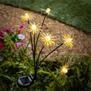 Cottage Garden Metal Daisy Solar Stake with Metal Display, 12Pcs
