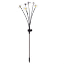 Cottage Garden Metal Daisy Solar Stake with Metal Display, 12Pcs