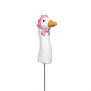 Ceramic Goose Plant Picks, 4 Styles, 6 Of each with Container