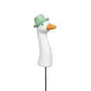 Ceramic Goose Plant Picks, 4 Styles, 6 Of each with Container