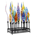 Edge Program Garden Stake Art Glass Garden Stake with Display, S 24"H M 30"H L 36"H