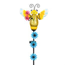 Pollinator Garden Solar Twinkling Lights Bee Garden Stake, 3 Assorted 39"H, 6PCS CDU
