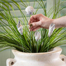 Blue Coastal Ceramic Planter Pick, 24pcs With Container