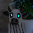 Haunted House Garden Stake,Metal GID Ghost Cow Garden Stake 39.5"H, 3 Asst,12pcs CDU
