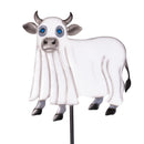 Haunted House Garden Stake,Metal GID Ghost Cow Garden Stake 39.5"H, 3 Asst,12pcs CDU
