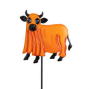Haunted House Garden Stake,Metal GID Ghost Cow Garden Stake 39.5"H, 3 Asst,12pcs CDU