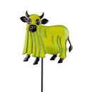 Haunted House Garden Stake,Metal GID Ghost Cow Garden Stake 39.5"H, 3 Asst,12pcs CDU