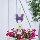 Memorial Garden Stake, Lily Cross Metal Garden Stake, CDU