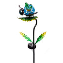 Cottage Garden Ant/Frog/Snail Flower Ball Solar Garden Stake with Metal Display, 3 Asst, 12 Pcs