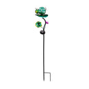 Cottage Garden Ant/Frog/Snail Flower Ball Solar Garden Stake with Metal Display, 3 Asst, 12 Pcs