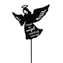 Memorial Garden Stake, Metal Angel and Cross Garden Stake, 2 Asst, 12pcs in Metal Display