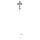 Memorial Garden Stake, Metal Cross Garden Stake, 2 Asst, 12pcs in Metal Display