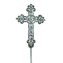 Memorial Garden Stake, Metal Cross Garden Stake, 2 Asst, 12pcs in Metal Display