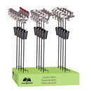 Petal and Plow Metal Stake Rooster/Cow/Pig with Planter 24"H, 3 Assorted, 12PCS CDU