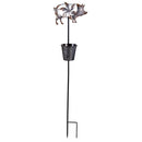 Petal and Plow Metal Stake Rooster/Cow/Pig with Planter 24"H, 3 Assorted, 12PCS CDU