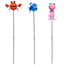Seaside Retreat Metal Shark/Crab/Octopus Stake, 3 Assorted 26"H, 12PCS CDU