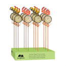 Hillside Pasture Metal Farmhouse/Rooster Thermometer Garden Stake 36"H, 2 Assorted, 12PCS CDU